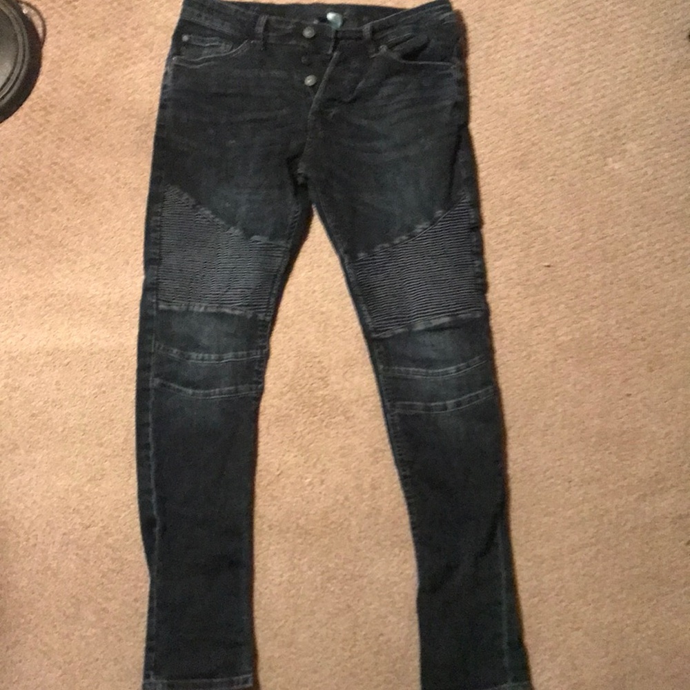 Skinny Biker Jeans (New) - Picture 1 of 4